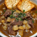 French Onion Beef Short Rib Soup