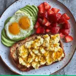 Healthy Avocado Toast Plate