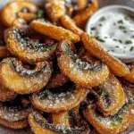 Fried Sliced Mushrooms with Ranch