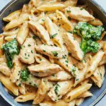 Skillet Chicken Alfredo Pasta