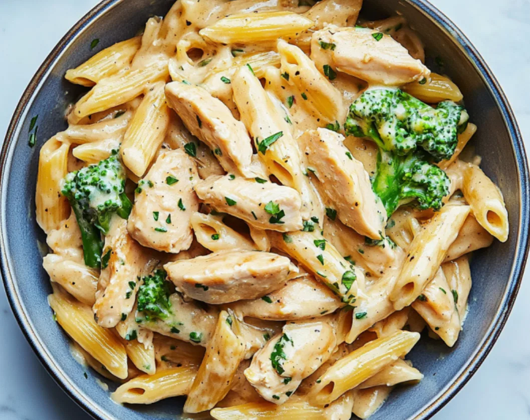 Skillet Chicken Alfredo Pasta