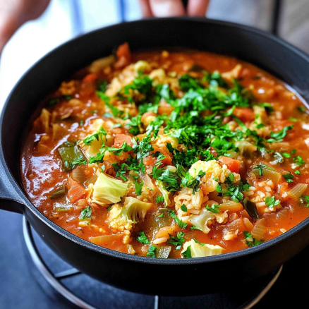One‑Pot Cabbage Roll Soup
