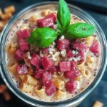 Pink Pepper Pasta with Creamy Garlic