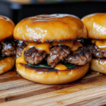 Mini Cheddar Steak Sliders