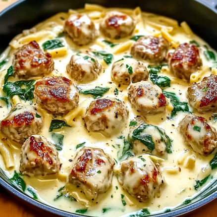 Garlic Butter Pork Bites with Parmesan Pasta