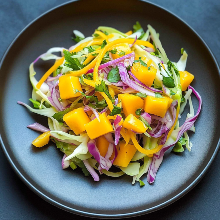 Spicy Mango Cabbage Slaw