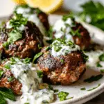 Greek Lamb Meatballs with Tzatziki Sauce