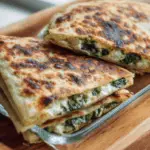 Cheesy Spinach & Feta Gozleme