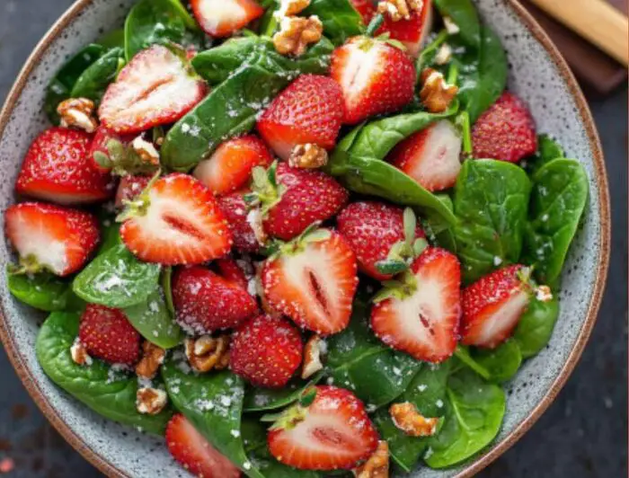 Fresh Strawberry Spinach Salad