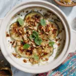 Lebanese Kousa bi Laban (Stuffed Zucchini in Yogurt Sauce)
