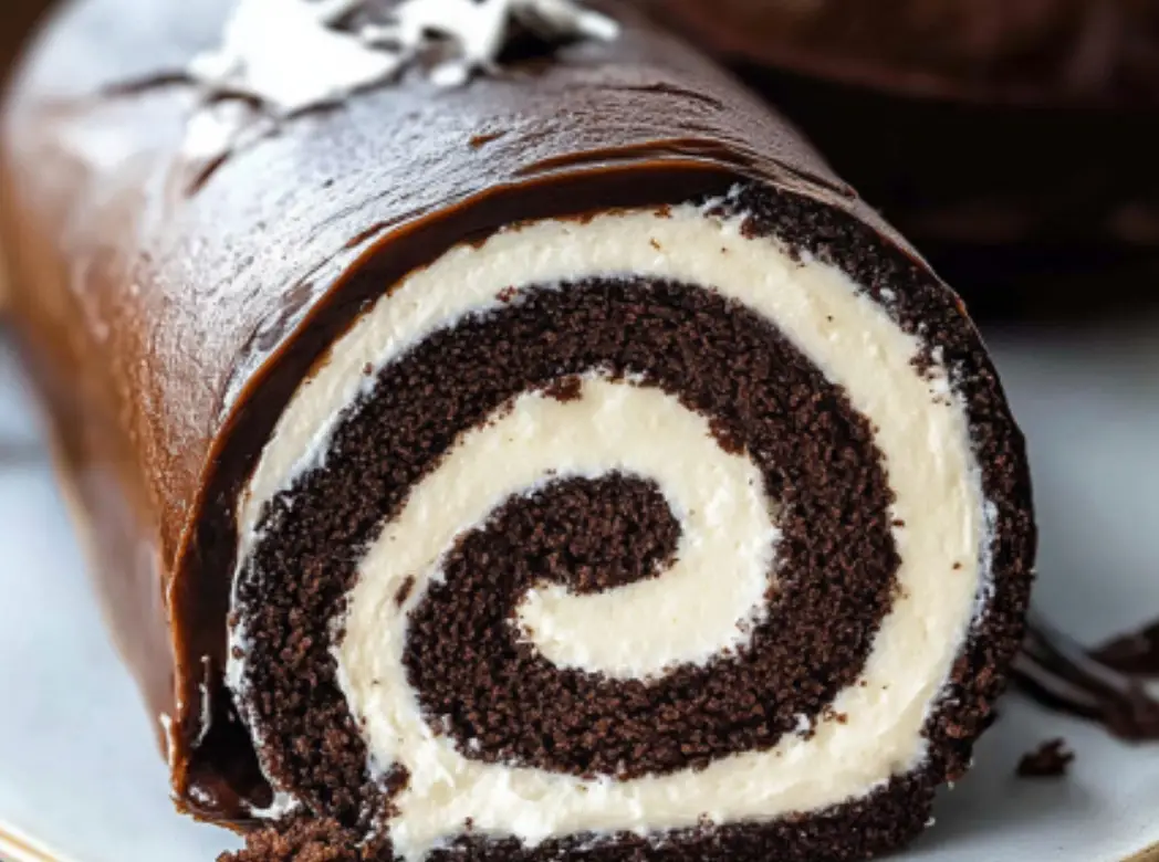 Chocolate Swiss Roll Cake