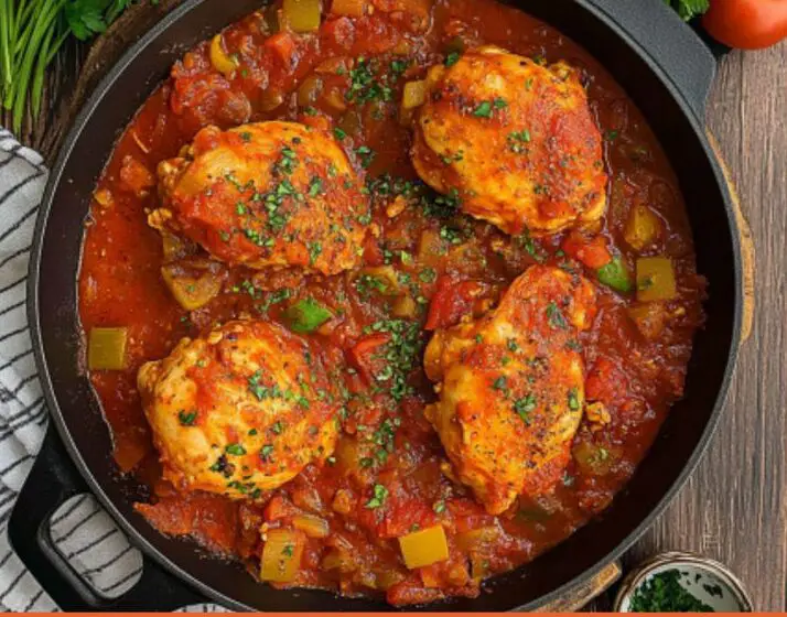 Skillet Chicken Cacciatore