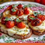 Cherry Tomato Mozzarella Bruschetta