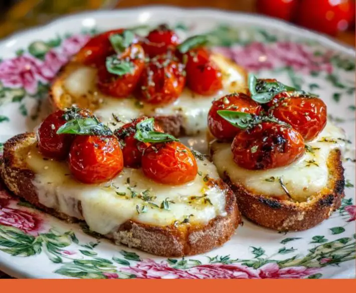 Cherry Tomato Mozzarella Bruschetta