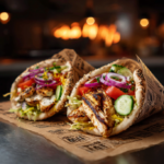Grilled Chicken Shawarma Wraps with Pickled Veggies