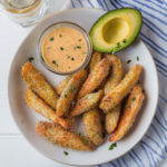 Crispy Baked Avocado Fries with Zesty Dipping Sauce