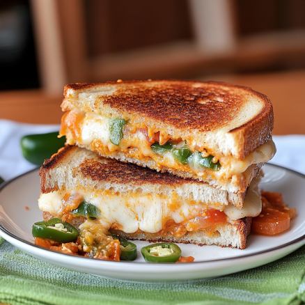 Spicy Jalapeño Popper Grilled Cheese