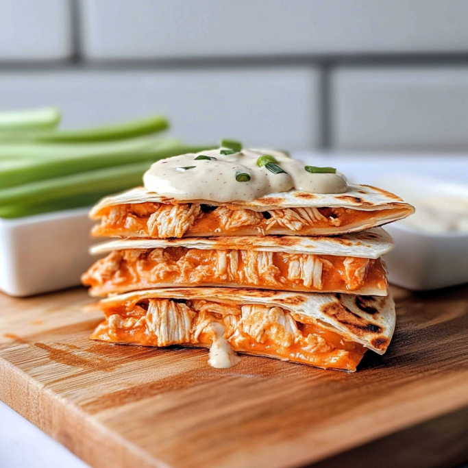 Buffalo Chicken Quesadillas