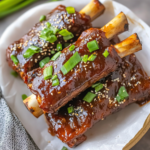 Sticky Asian-Inspired Spare Ribs with Scallions