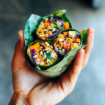 Rainbow Veggie Collard Wraps
