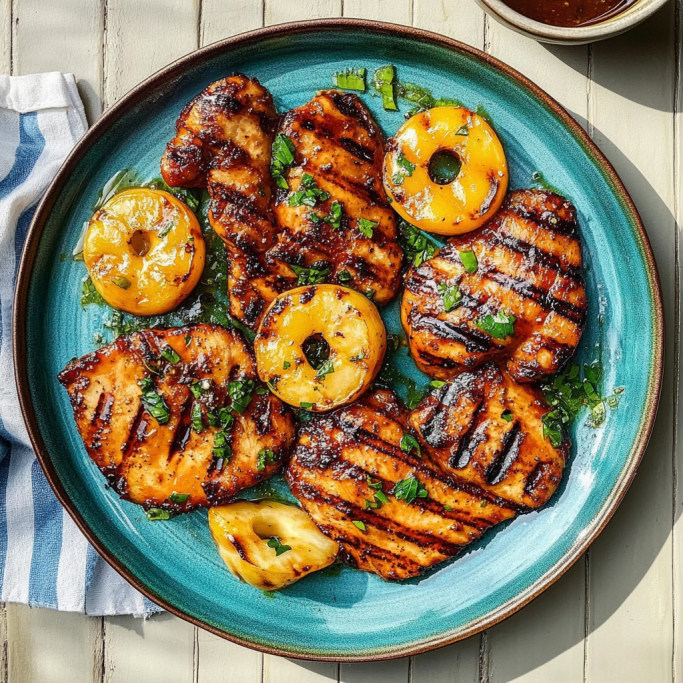 Grilled Pineapple BBQ Chicken