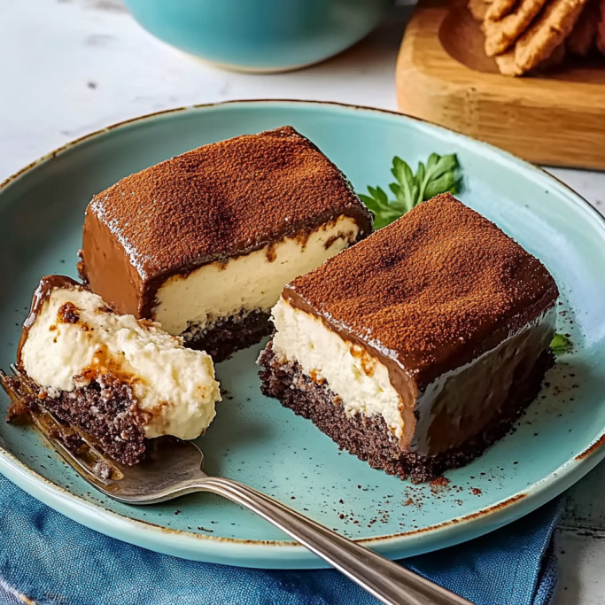 No-Bake Chocolate Ganache Cheesecake Bars