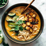 Spicy Coconut Curry Ramen with Tofu