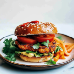 Spicy Chickpea Veggie Burger