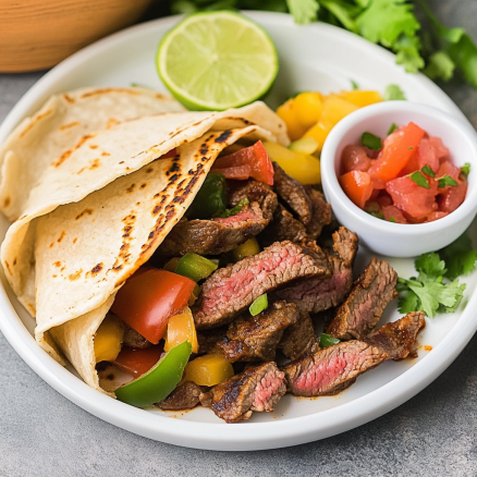 Sizzling Steak Fajitas with Peppers and Lime