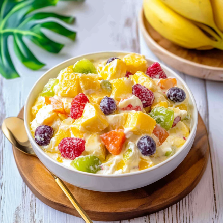 Hawaiian Creamy Fruit Salad with Tropical Goodness