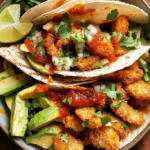 Crispy Avocado Chicken Tacos