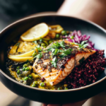 Herb-Crusted Salmon Grain Bowl
