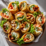 Assorted Chicken and Salmon Wrap Platter