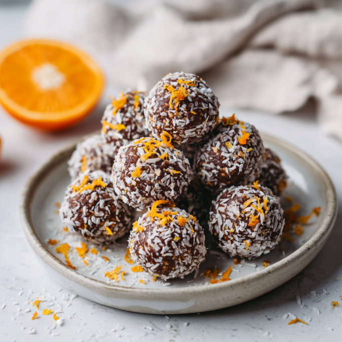 Chocolate Orange Coconut Energy Balls