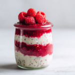 Raspberry Chia Overnight Oats Parfait