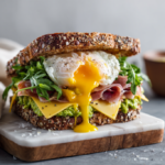 Breakfast Sandwich with Poached Egg & Avocado