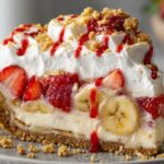 Strawberry Banana Cream Pie