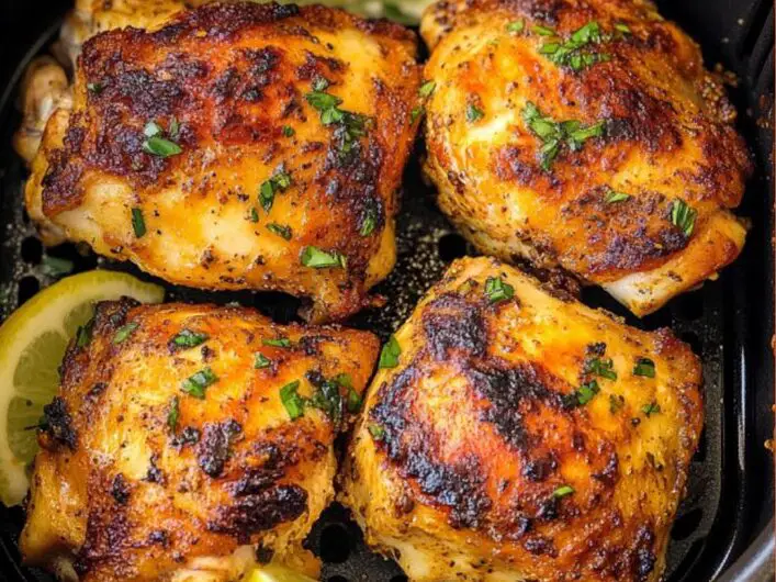 Juicy Air Fryer Chicken Thighs
