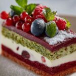 Strawberry Pistachio Cake