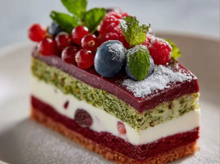 Strawberry Pistachio Cake