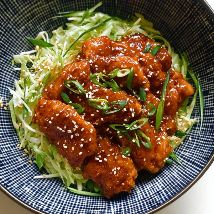 Crispy Gochujang Chicken Bowl
