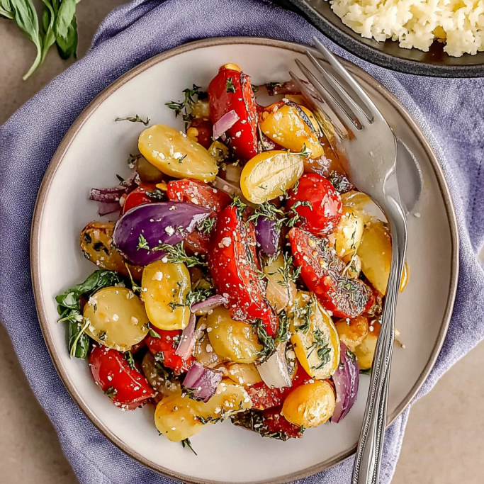 Mediterranean Roasted Vegetable Salad