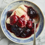 Vanilla Pudding with Mixed Berry Compote