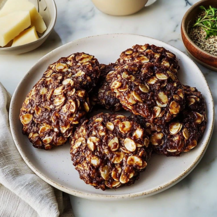 Chocolate Oat Cookies (No-Bake Option)