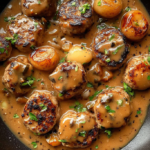 Swedish Meatballs in Rich Onion Gravy