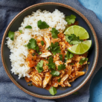 Shredded Chicken in Tomato Sauce with Rice