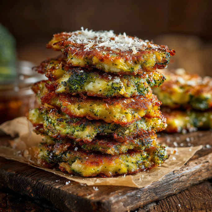 Crispy Broccoli and Cheese Fritters