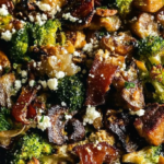 Caramelized Broccoli and Bacon Stir-Fry with Parmesan