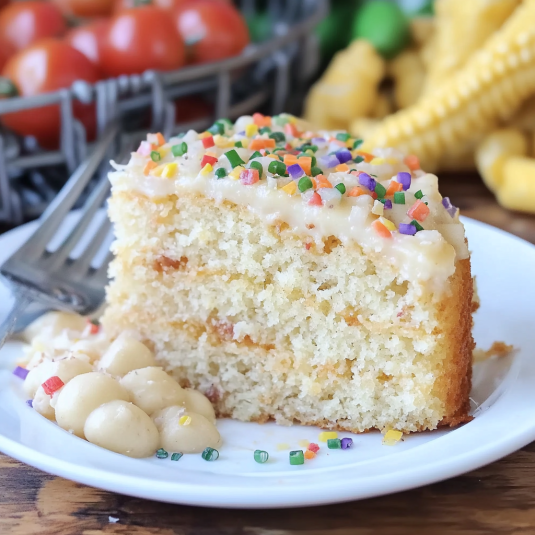 Funfetti Cake with Frosting and Sprinkles