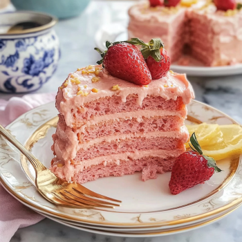 Strawberry Swiss Roll Cake